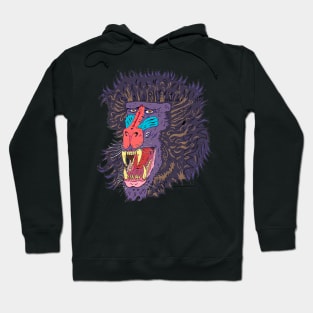 baboon unhappy Hoodie